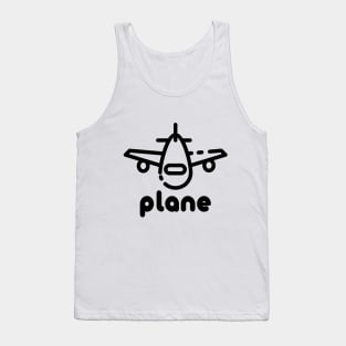 Cartoon plane Tank Top